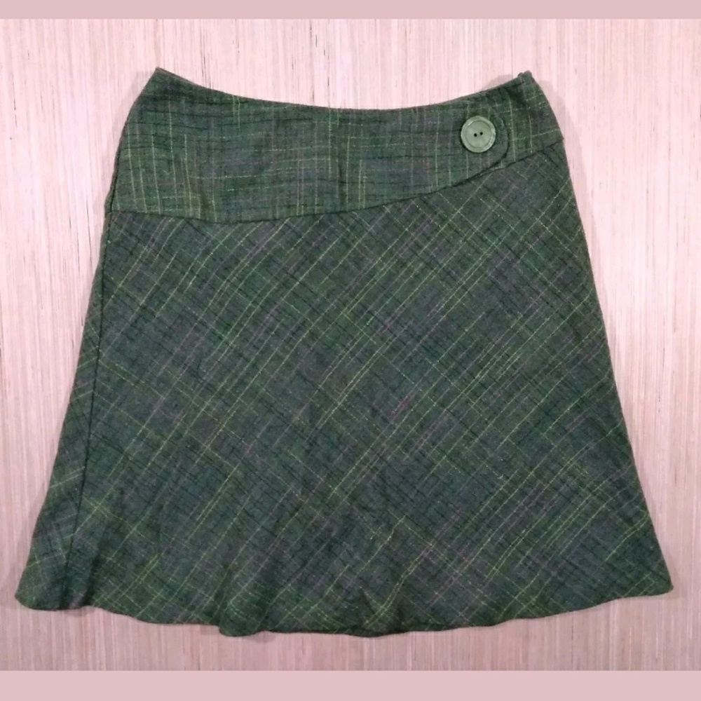 Tailor B.Moss green midi skirt sz 8
